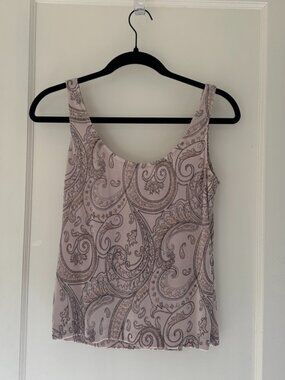 Glittery patterned tank top
